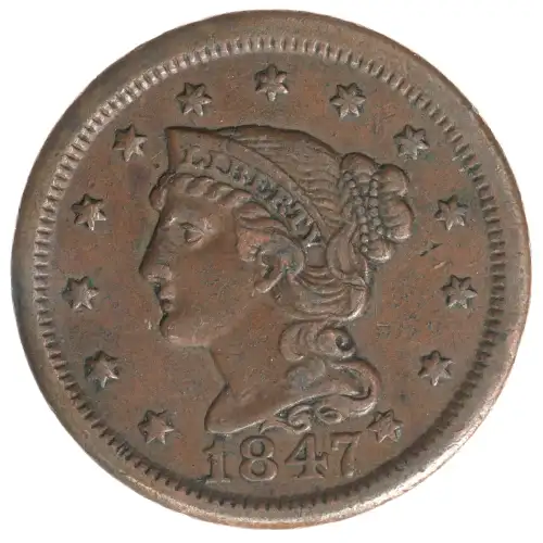Large Cents - Braided Hair Cent (1839-1857)