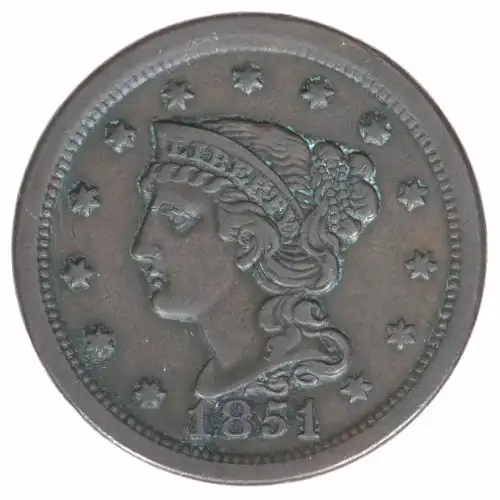 Large Cents - Braided Hair Cent (1839-1857) (2)
