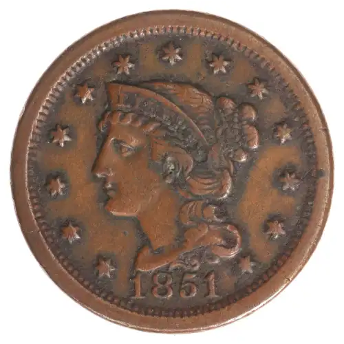 Large Cents - Braided Hair Cent (1839-1857) (2)