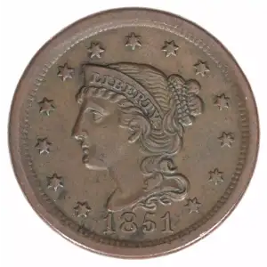 Large Cents - Braided Hair Cent (1839-1857)