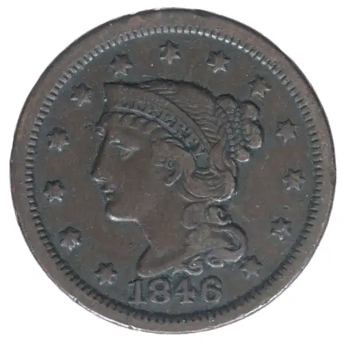 Large Cents - Braided Hair Cent (1839-1857) (2)