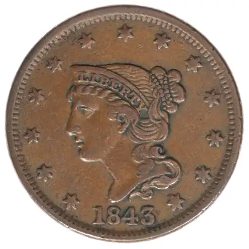 Large Cents - Braided Hair Cent (1839-1857)