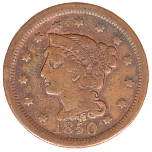 Large Cents - Braided Hair Cent (1839-1857) (2)