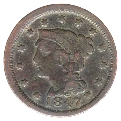 Large Cents - Braided Hair Cent (1839-1857) (2)