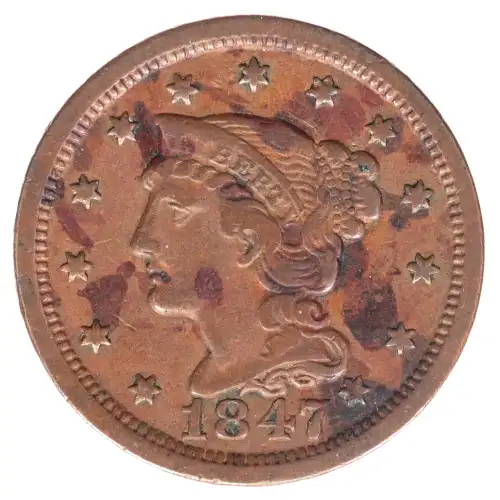 Large Cents - Braided Hair Cent (1839-1857) (2)