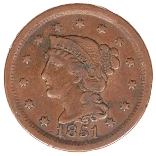 Large Cents - Braided Hair Cent (1839-1857)