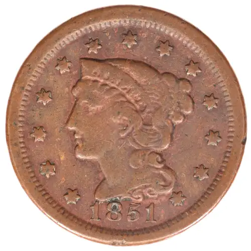 Large Cents - Braided Hair Cent (1839-1857)