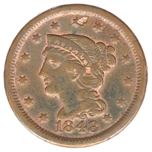 Large Cents - Braided Hair Cent (1839-1857) (2)