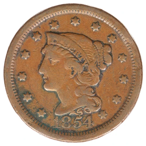 Large Cents - Braided Hair Cent (1839-1857) (2)