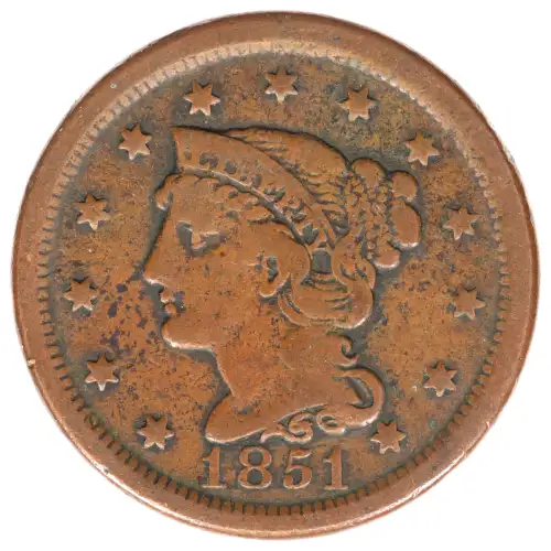 Large Cents - Braided Hair Cent (1839-1857)