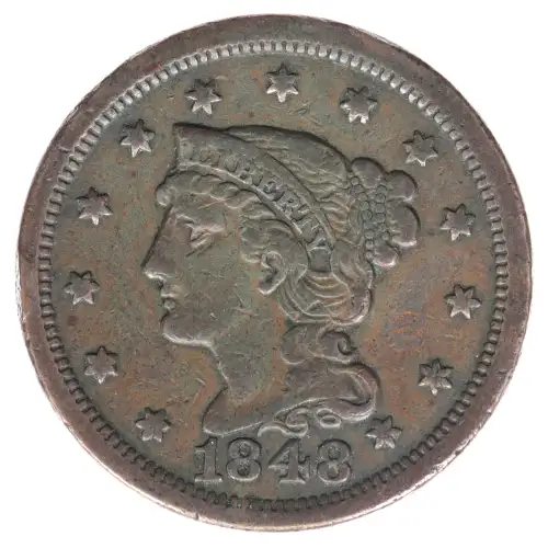 Large Cents - Braided Hair Cent (1839-1857) (2)