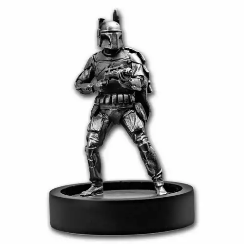 Limited Edition Silver Miniature of Boba Fett (5)