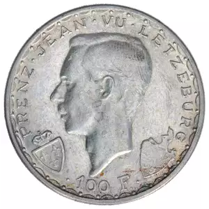 LUXEMBOURG Silver 100 FRANCS