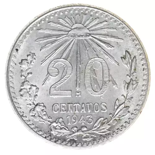 Mexico Silver 20 CENTAVOS