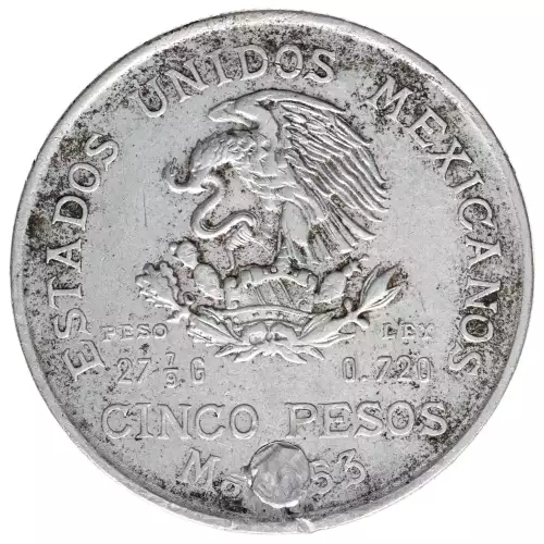 MEXICO Silver 5 PESOS