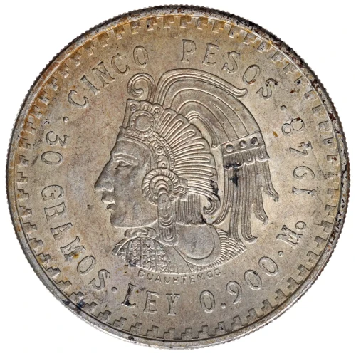 MEXICO Silver 5 PESOS (2)
