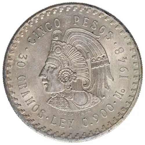 MEXICO Silver 5 PESOS (2)
