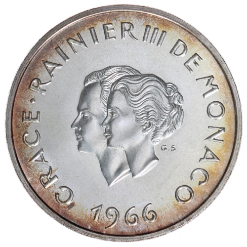 MONACO Silver 10 FRANCS