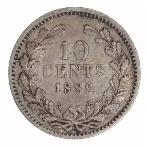 NETHERLANDS Silver 10 CENTS (2)