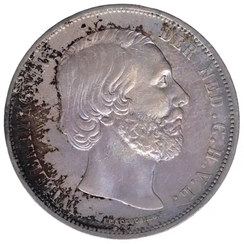 NETHERLANDS Silver 2-1/2 GULDEN (2)