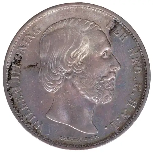 NETHERLANDS Silver 2-1/2 GULDEN (2)