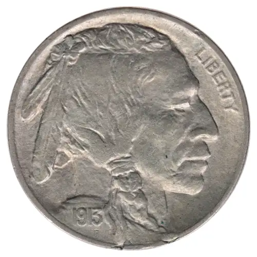 Nickel Five Cent Pieces-Indian Head or Buffalo (2)