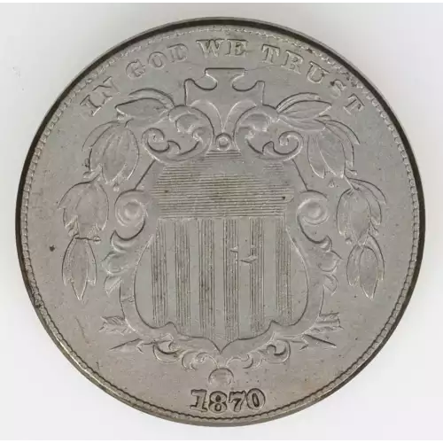 Nickel Five Cent Pieces-Shield 1866-1883