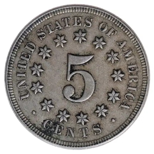 Nickel Five Cent Pieces-Shield 1866-1883