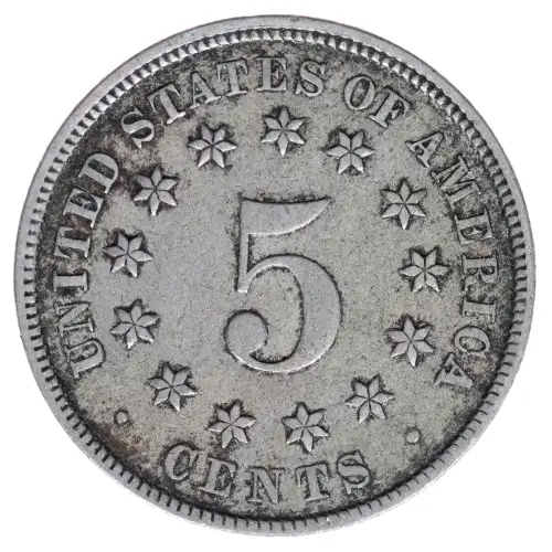 Nickel Five Cent Pieces-Shield 1866-1883
