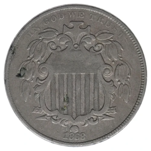 Nickel Five Cent Pieces-Shield 1866-1883 (2)