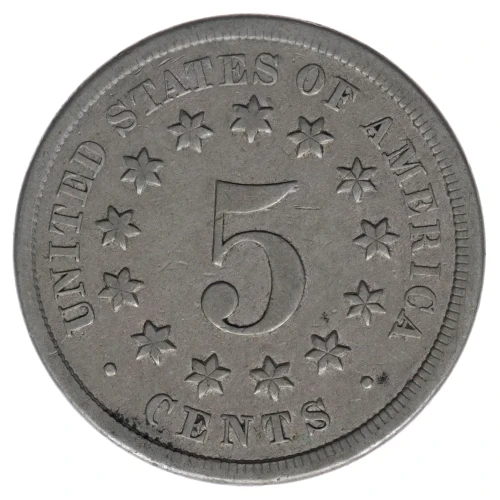 Nickel Five Cent Pieces-Shield 1866-1883