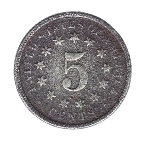 Nickel Five Cent Pieces-Shield 1866-1883