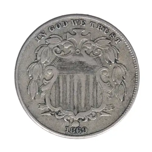 Nickel Five Cent Pieces-Shield 1866-1883