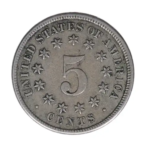 Nickel Five Cent Pieces-Shield 1866-1883 (2)