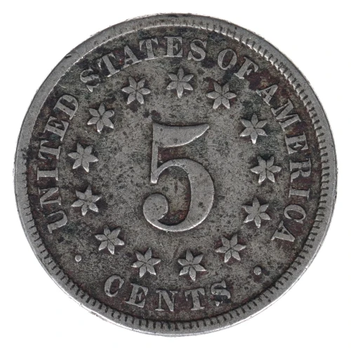 Nickel Five Cent Pieces-Shield 1866-1883