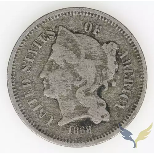 Nickel Three Cent Pieces 1865-1889 (3)