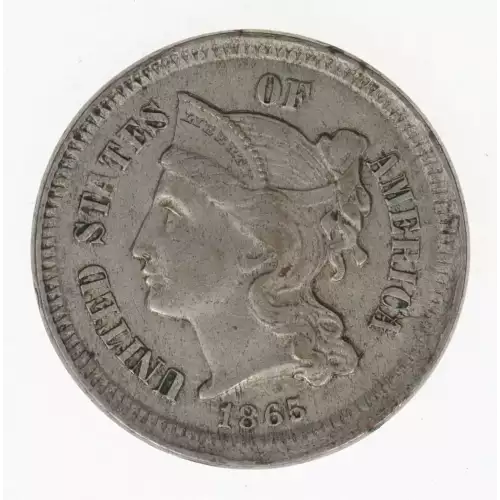 Nickel Three Cent Pieces 1865-1889