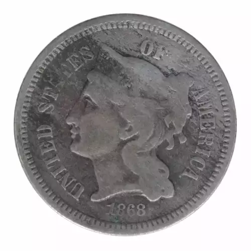 Nickel Three Cent Pieces 1865-1889