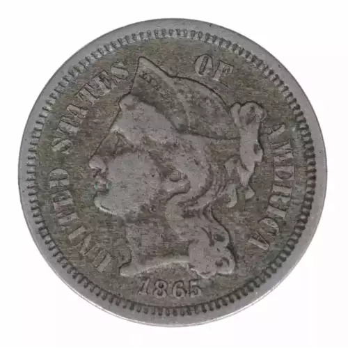 Nickel Three Cent Pieces 1865-1889