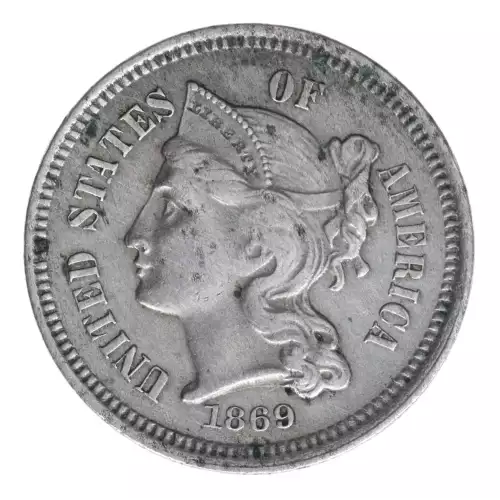 Nickel Three Cent Pieces 1865-1889