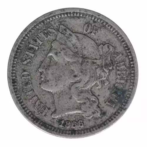 Nickel Three Cent Pieces 1865-1889