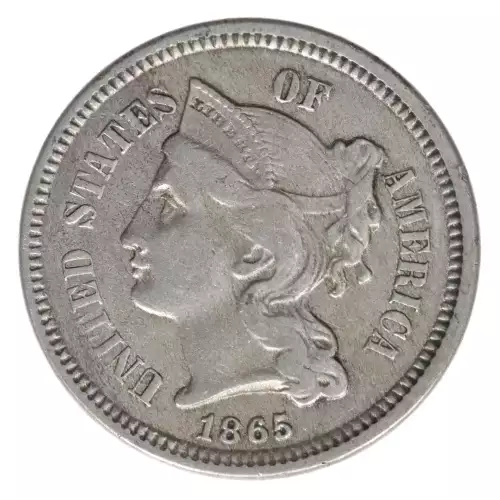 Nickel Three Cent Pieces 1865-1889