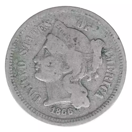 Nickel Three Cent Pieces 1865-1889