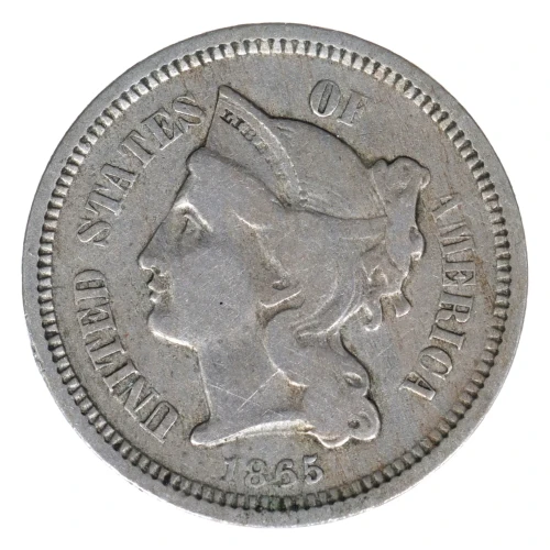 Nickel Three Cent Pieces 1865-1889