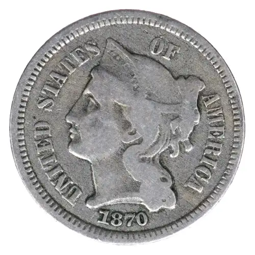 Nickel Three Cent Pieces 1865-1889 (2)