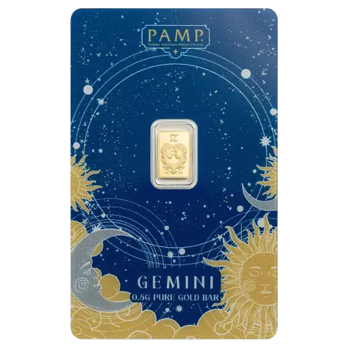 Pamp Suisse Zodiacs 0.5g Gold Bar - Gemini