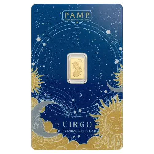 Pamp Suisse Zodiacs 0.5g Gold Bar - Leo Virgo
