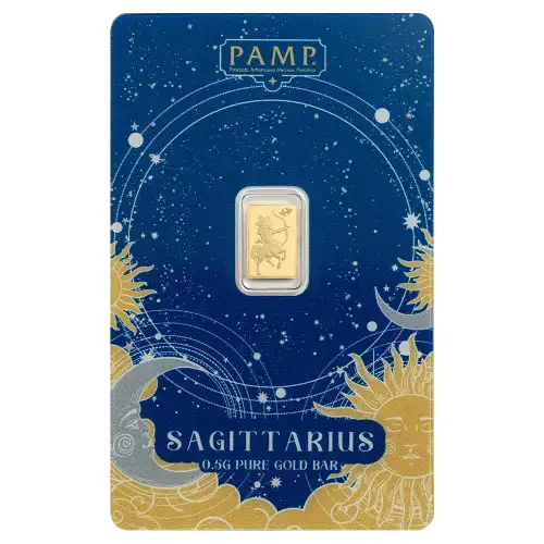 Pamp Suisse Zodiacs 0.5g Gold Bar - Sagittarius  (2)
