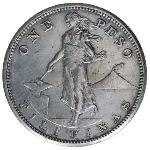 Philippine Issues -Philippines under US Sovereignty-Silver Coinage-One Peso -Silver- 1 Peso (2)