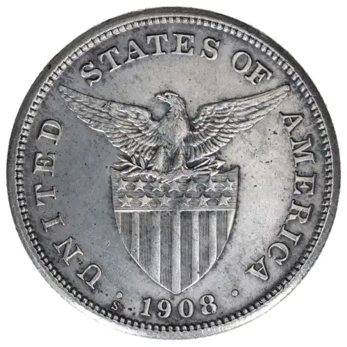 Philippine Issues -Philippines under US Sovereignty-Silver Coinage-One Peso -Silver- 1 Peso